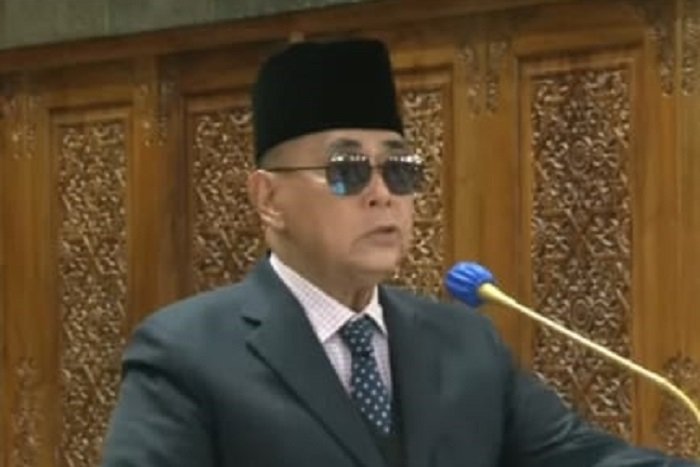 Tangkapan Layar, Pimpinan Pondok Pesantren Al Zaytun, Panji Gumilang. (Dok. Youtube.com/Al-Zaytun Official)  