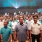 Ketua Umum Partai Gerindra Prabowo Subianto di acara di acara deklarasi Partai Gelora di Djakarta Teater, Jakarta. (Dok. Tim Media Prabowo Subianto)