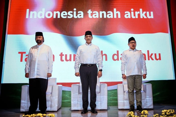 Pasangan Anies Rasyid Baswedan-Abdul Muhaimin Iskandar (Amin) sebagai calon presiden (capres) dan calon wakil presiden (cawapres) 2024. (Facbook.com/@Anies Baswedan)  