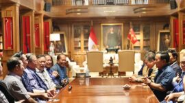 Keluarga besar Koalisi Indonesia Maju menerima Silahturahmi dari Presiden RI ke - 6 Susilo Bambang Yudhoyono bersama Agus Harimurti Yudhoyono. (Dok. Tim Media Prabowo Subianto) 