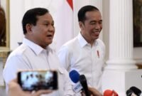 Menteri Pertahanan Prabowo Subianto bersama Presiden Jokowi. (Dok. Presidenri.go.id)