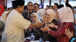 Acara silaturahmi kebangsaan bersama muslimat NU dan unsur-unsur relawan di Padepokan Garuda Yaksa, Hambalang. (Dok. Tiim Media Prabowo)  