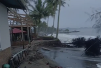 abrasi pantai terjadi di Kelurahan Pasie Nan Tigo, Kecamatan Lubuk Begalung, Kota Padang. (Dok. BPBD Kota Padang)